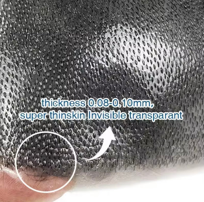 Mens Hair Topper- ultra-thin skin base