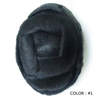 Mens Hair Topper- ultra-thin skin base