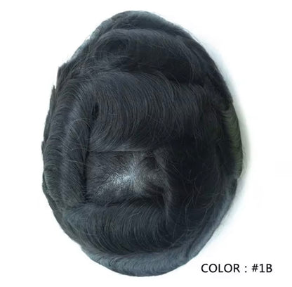 Mens Hair Topper- ultra-thin skin base