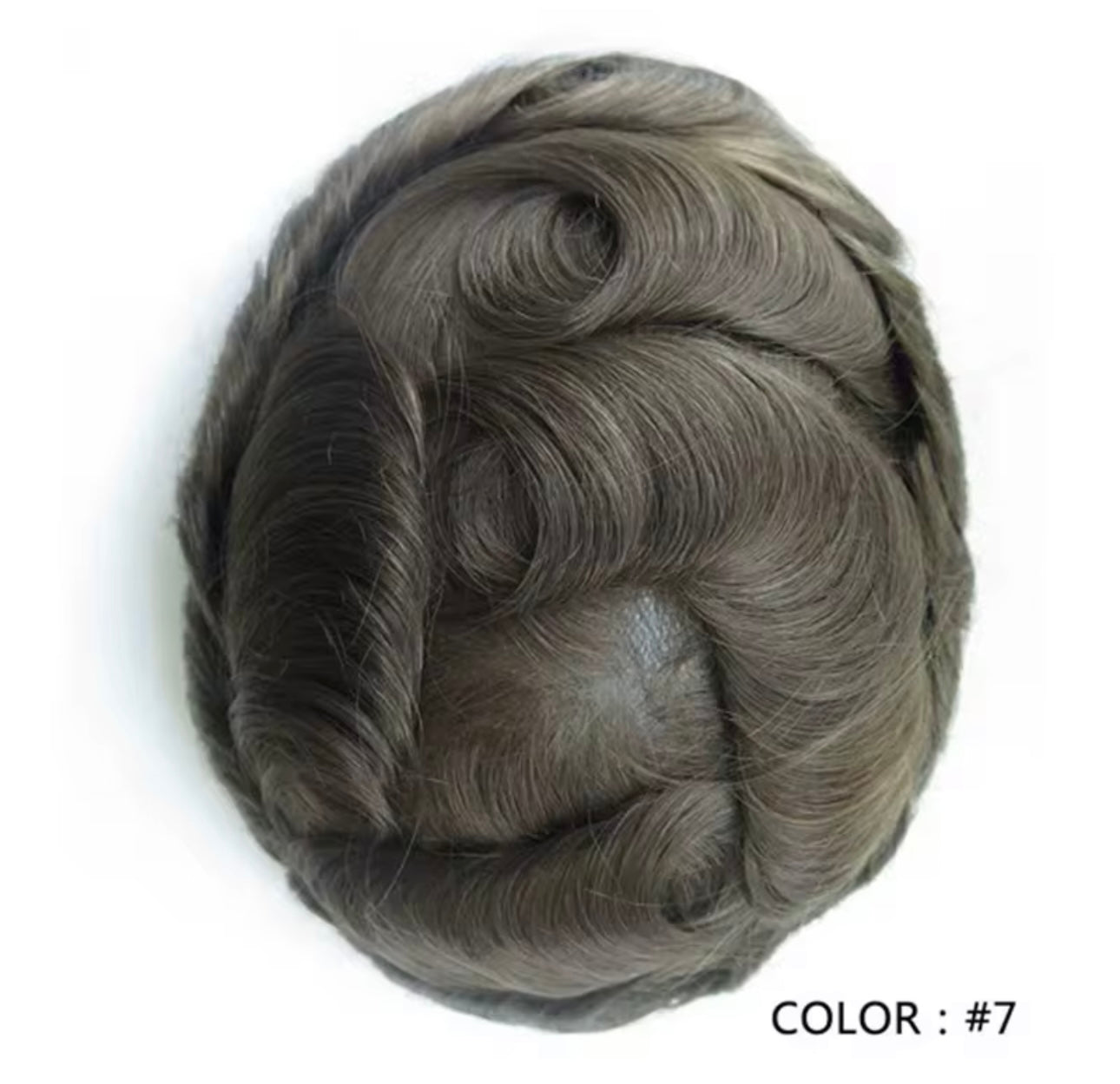 Mens Hair Topper- ultra-thin skin base