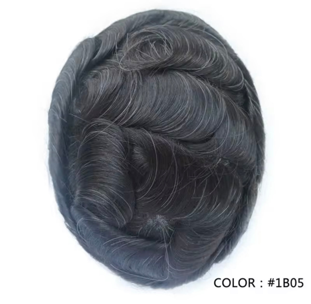 Mens Hair Topper- ultra-thin skin base