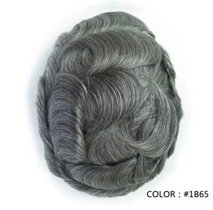 Mens Hair Topper- ultra-thin skin base