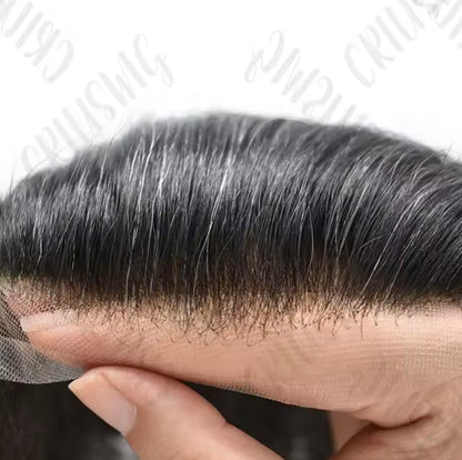 Mens Hair Topper - Swiss lace topper