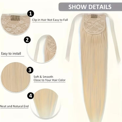 Ponytail Extensions  100% Human Hair
