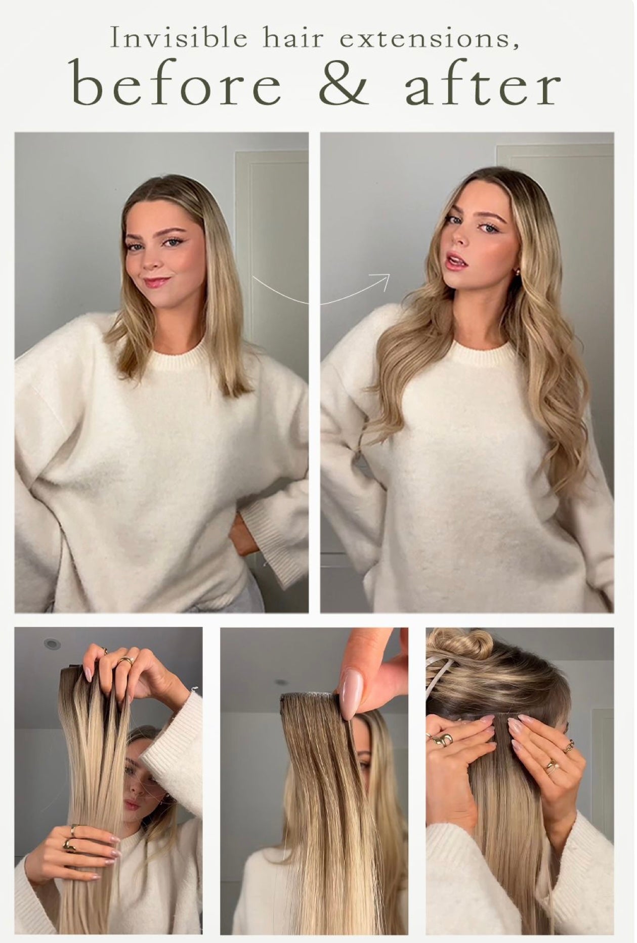 Invisible hair extensions Human hair Clip In 100% High Quality Remy Russian Extensions Best Quality Dark Color Seamless Straight Clip-in Vir